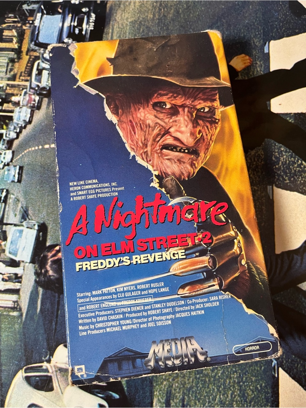 A nightmare on Elm Street 2 Freddyβs revenge VHS movie tape horror film
